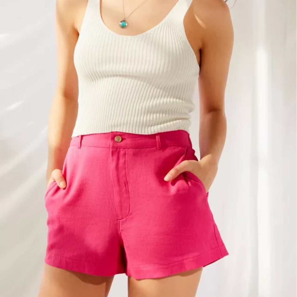 Urban Renewal High Waist Pink Shorts